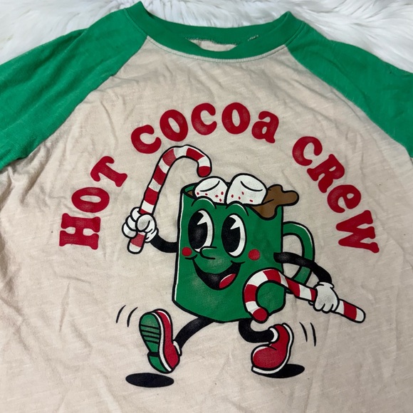 Jumping Beans Festive Holiday Raglan Shirt – Kids Size 7 - Picture 4 of 13